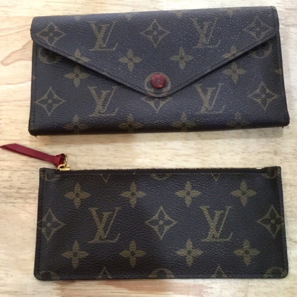 Louis Vuitton Red Josephine Monogram Cherry Wallet W/ Coin Purse